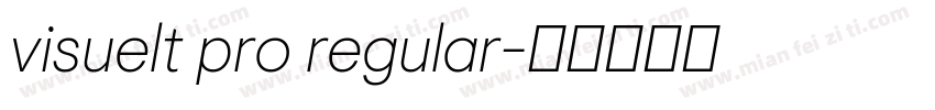 visuelt pro regular字体转换